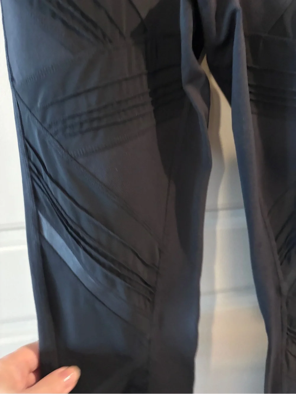 ALO Yoga Black High Rise Panel Leggings Size L